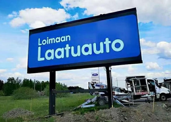 P8 لوحة إعلانات كبيرة خارجية بالألوان الكاملة LED شاشة عرض إعلان مقاومة للماء كبيرة