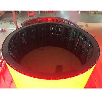 سعر جيد شاشة إعلانية خارجية 360 درجة أسطوانة LED عرض عمود منحنى الانترنت
