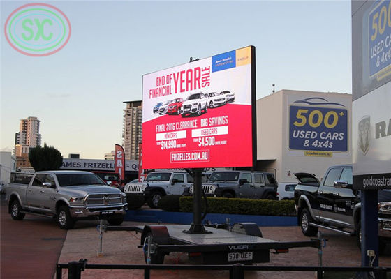 سعر جيد P6 SMD3535 Trailer LED Display Epistar Chip 6500cd / M2 للإعلان المنقول الانترنت