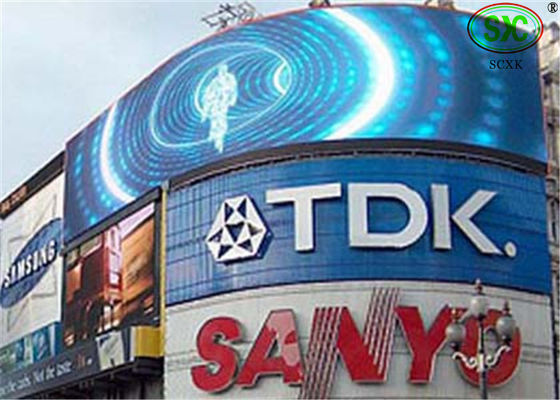 سعر جيد المنحني للماء IP67 الاعلان في الهواء الطلق أدى العرض للمطار / الصالة الرياضية / السوق الانترنت