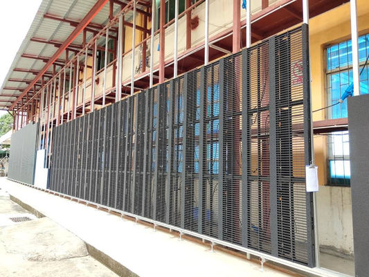 شاشة LED شفافة مقاومة للماء IP43 مع وزن وحدة 0.2KG / PC ومتوسط عدم فشل 1000 ساعة